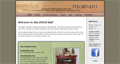 Desktop Screenshot of marshfieldmall.com