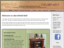 Tablet Screenshot of marshfieldmall.com